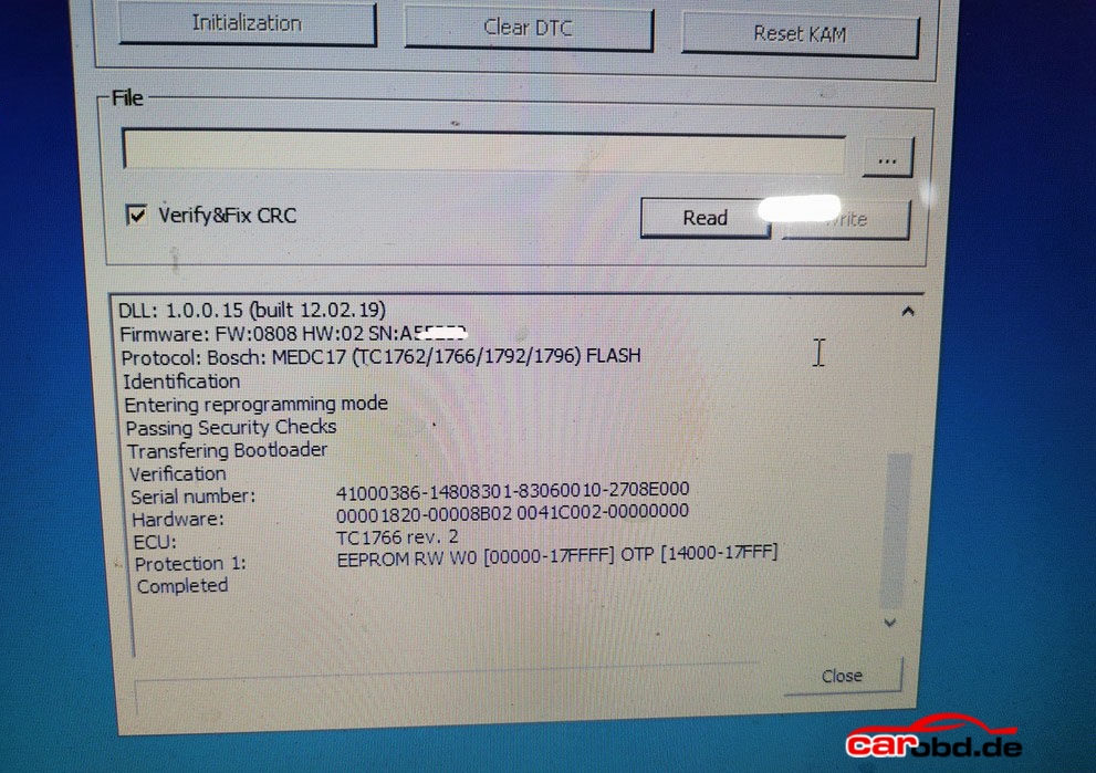 PCMTuner EDC17CP45 EDC17C06 etc Bench Mode Not Working 7
