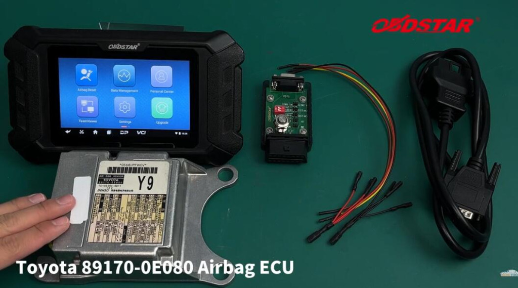 How-to-use-OBDSTAR-P50-Airbag-Reset-Tool-on-bench-1