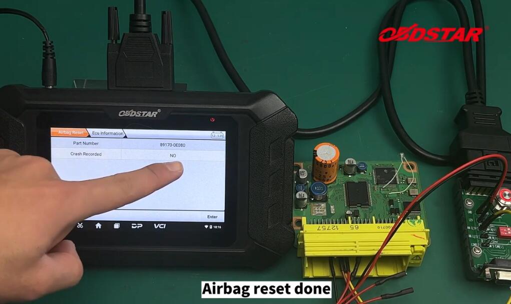 How-to-use-OBDSTAR-P50-Airbag-Reset-Tool-on-bench-13