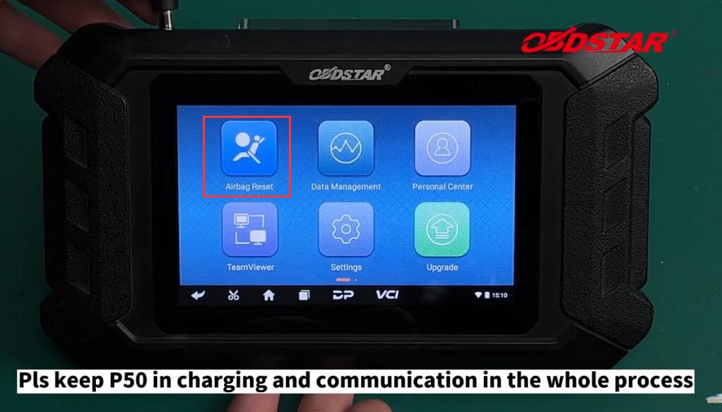 How-to-use-OBDSTAR-P50-Airbag-Reset-Tool-on-bench-2
