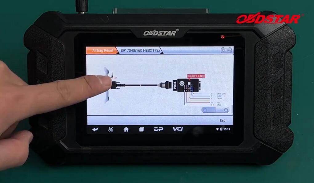 How-to-use-OBDSTAR-P50-Airbag-Reset-Tool-on-bench-6