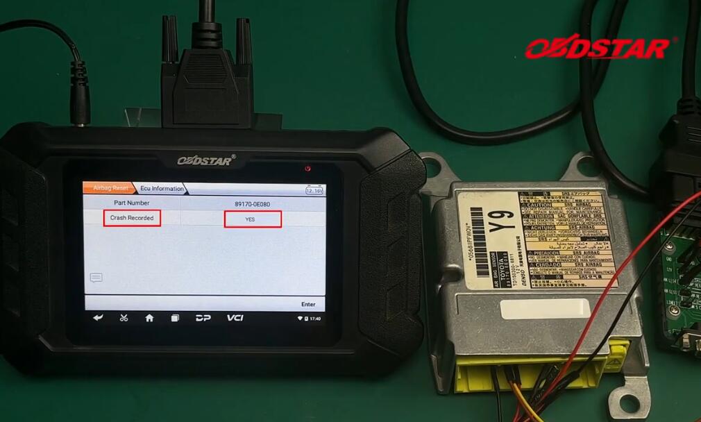 How-to-use-OBDSTAR-P50-Airbag-Reset-Tool-on-bench-8
